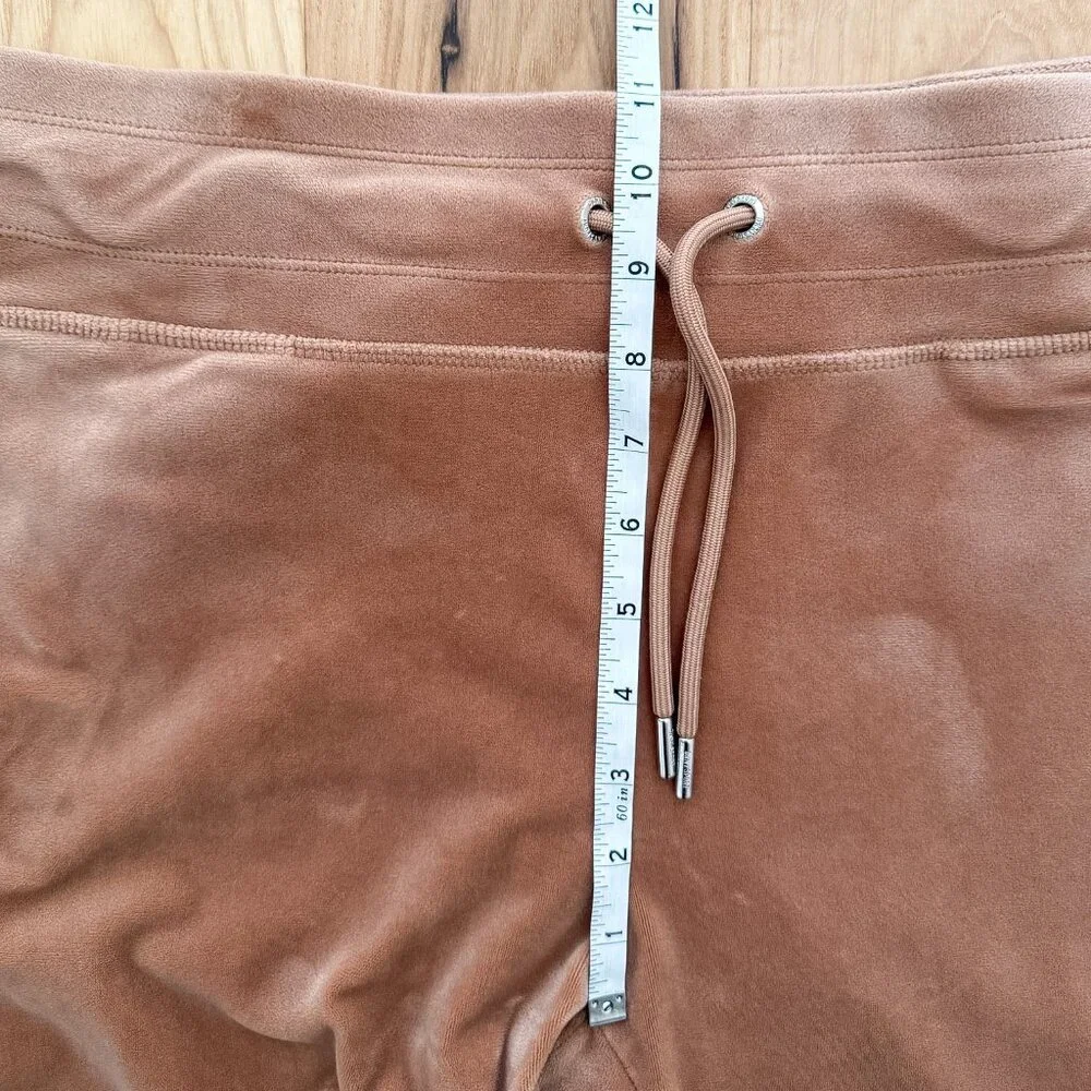 DKNY Sport Velour Jogger | Caramel | Drawstring Waist | Size L - Picture 8 of 9